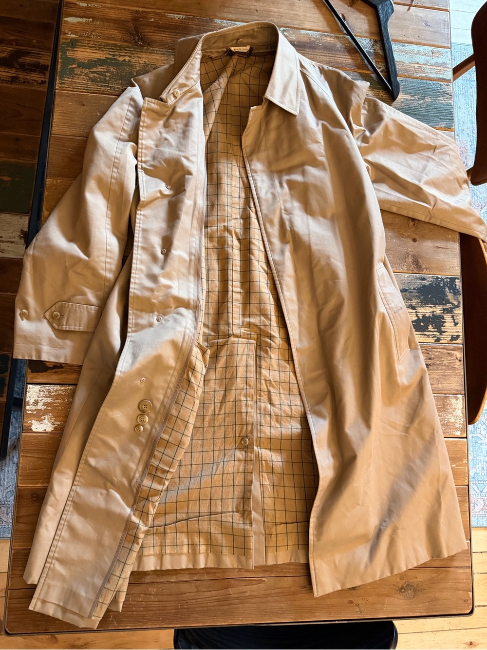 Sanyo Trench Coat - Beige or Tan - 1990s - Made in Japan